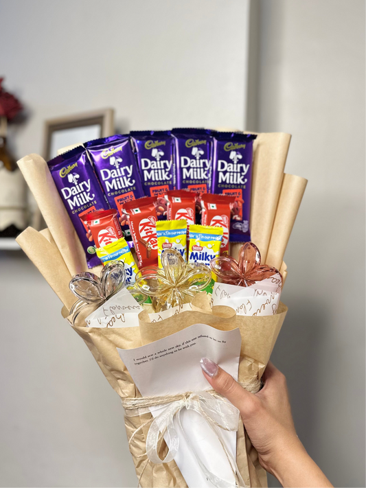 Chocolate/ Claw clip Bouquet